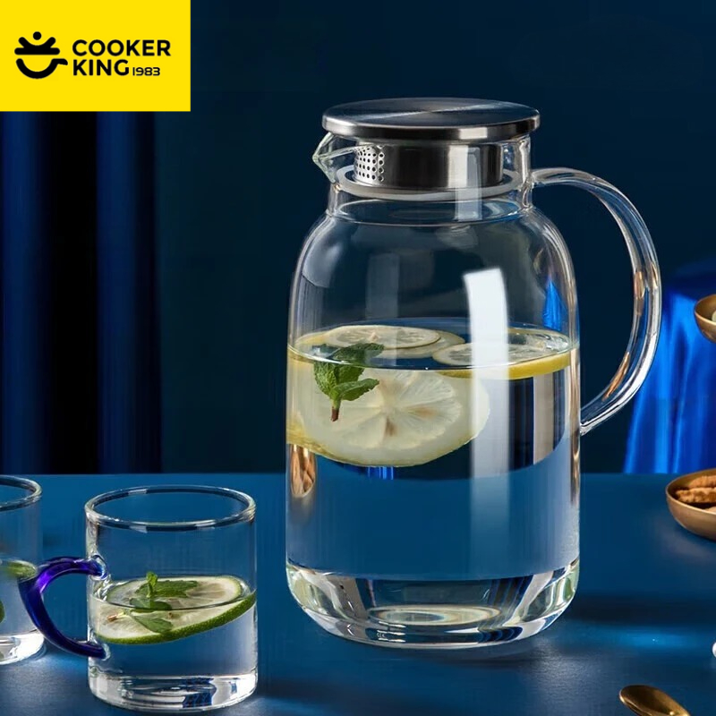 Camping Cooking Kettle - كوكر كينج 1.8/2.5L غلاية مياه زجاجية
