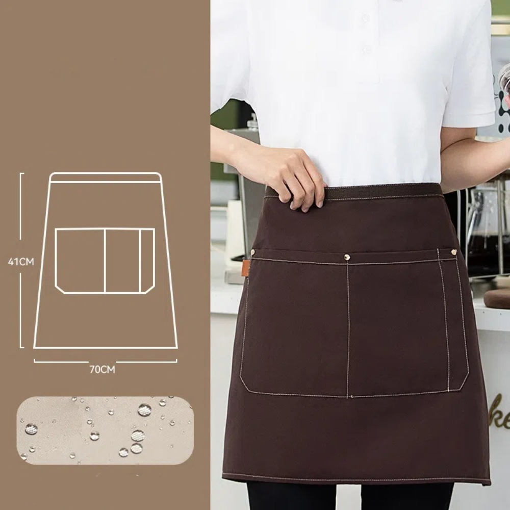 Camping Cooking Apron - مريلة مطبخ قماشية نصفية مقاومة للماء