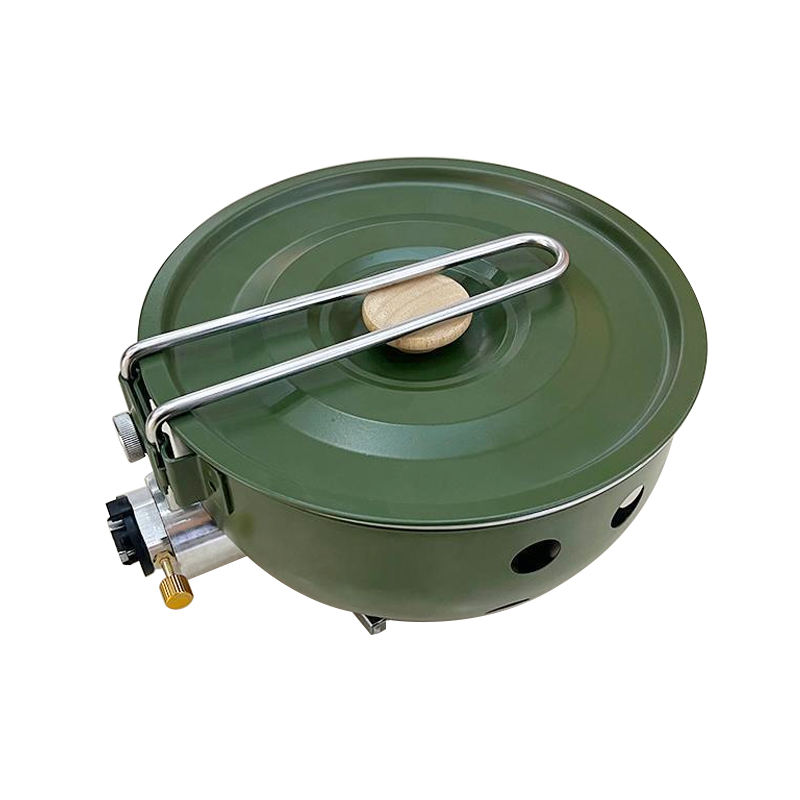 Camping Cooking Cupboard - موقد غاز للتخييم مع مقلاة غير