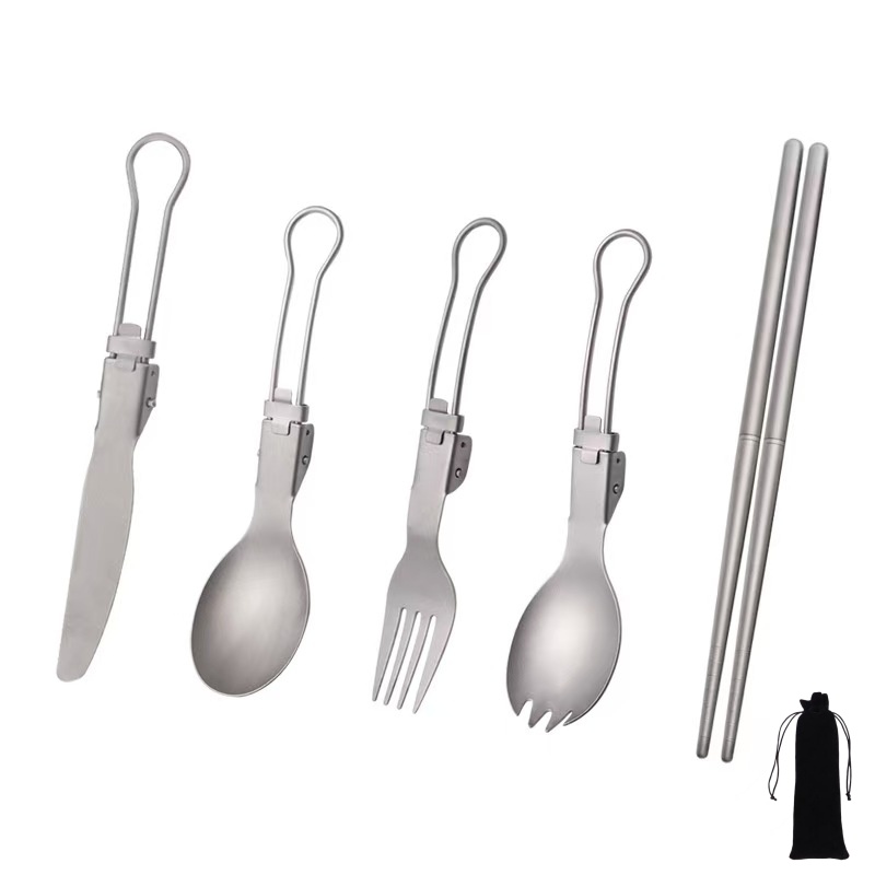 Camping Cooking Utensil Set - طقم أدوات طعام قابل للطي من