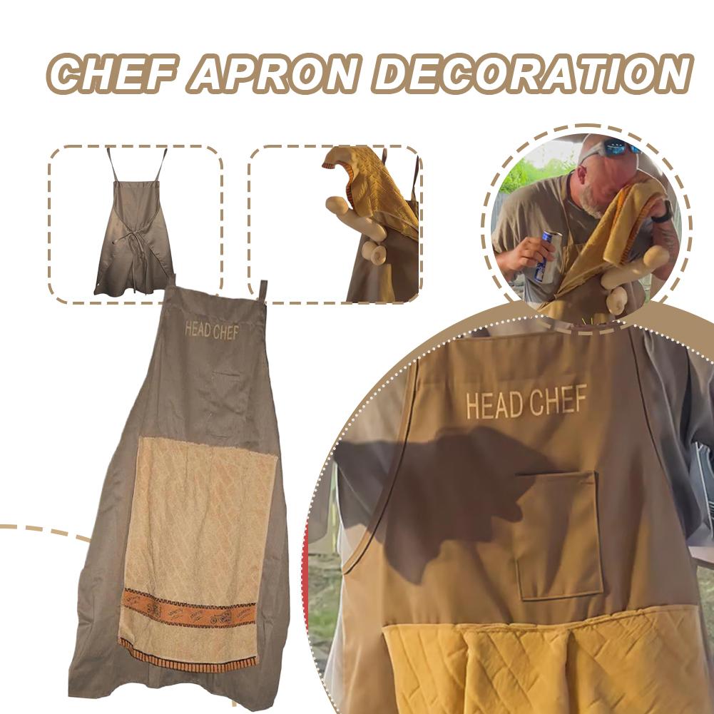 Camping Cooking Apron - مريلة طبخ مبتكرة للمقالب مع جيب