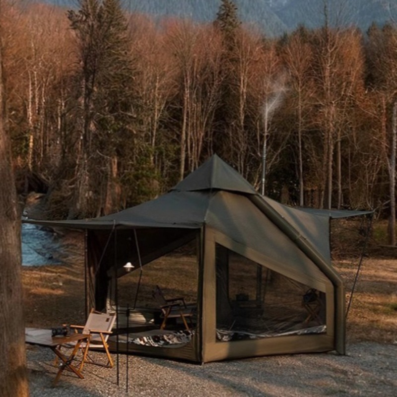 Camping Cooking Tent - الأسرة السياحية خيمة قابلة للنفخ في