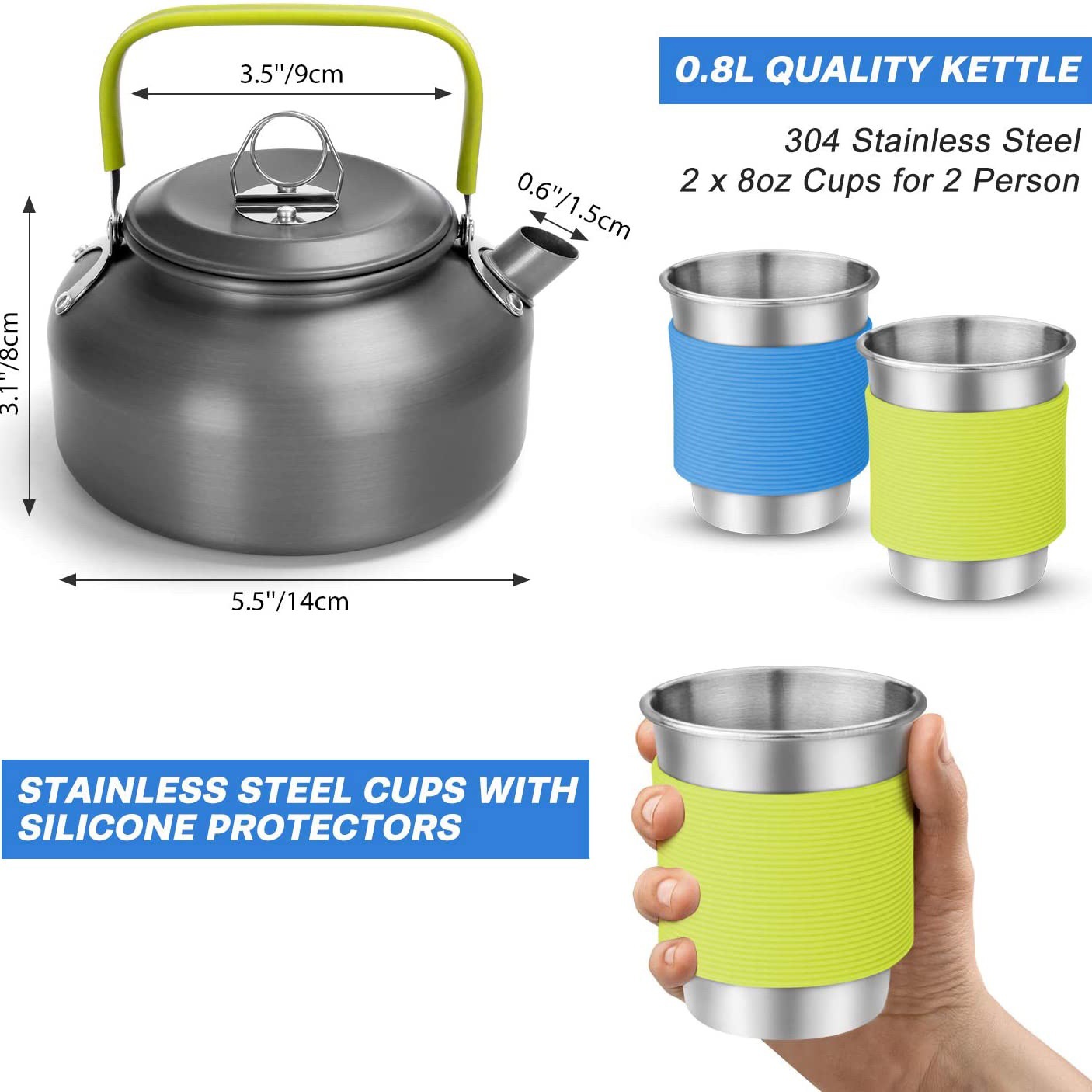 طقم طهي للتخييم في الهواء الطل - مراجعة Camping Cooking Kettle وسعره