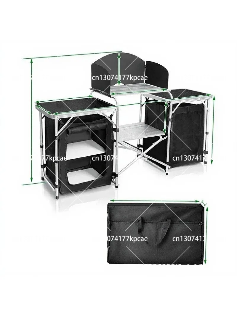 طاولة تخييم خفيفة الوزن من الأ - مراجعة Camping Cooking Table With Storage وسعره