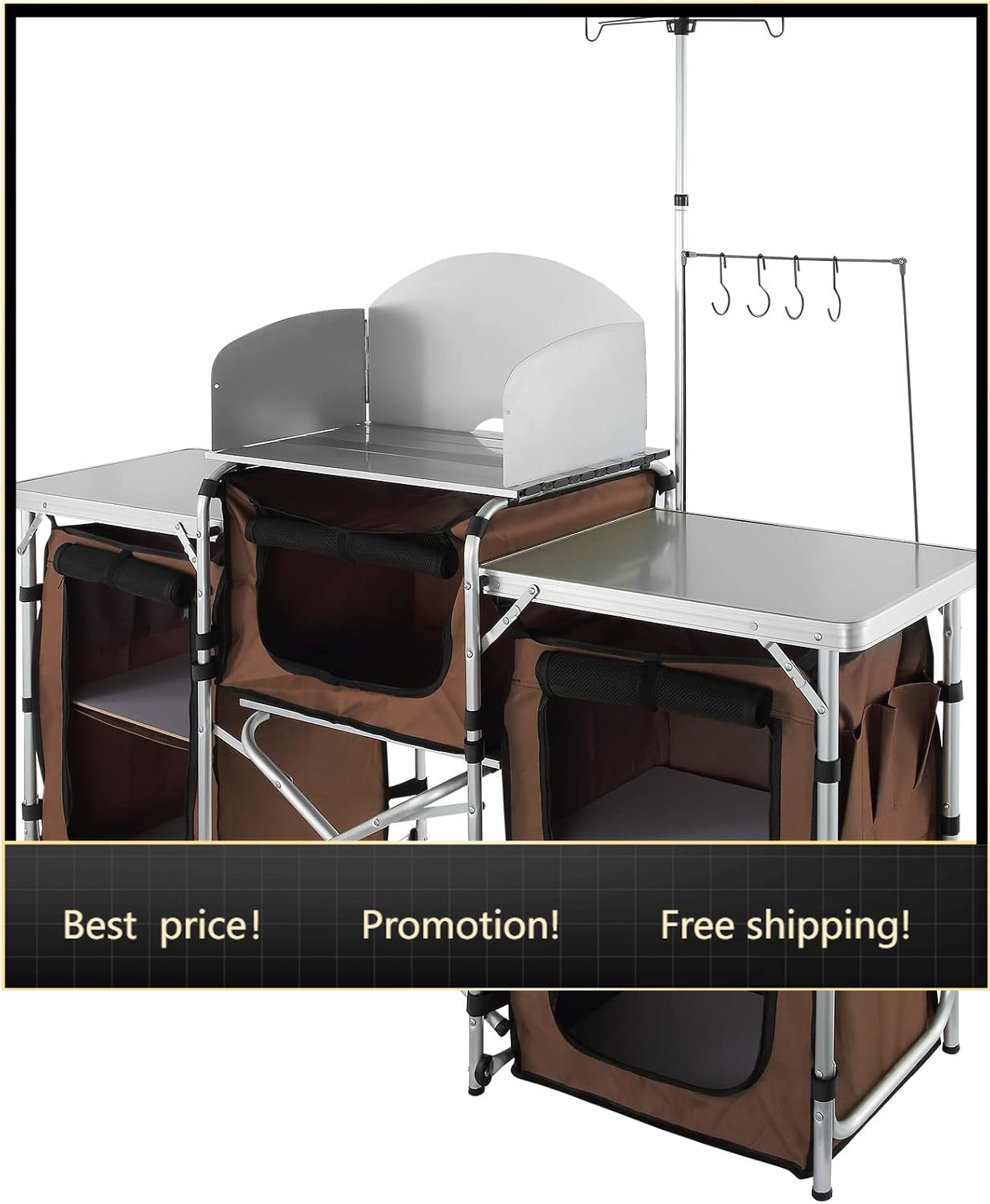طاولة مطبخ للتخييم، طاولة طهي  - مراجعة Camping Cooking Cupboard وسعره