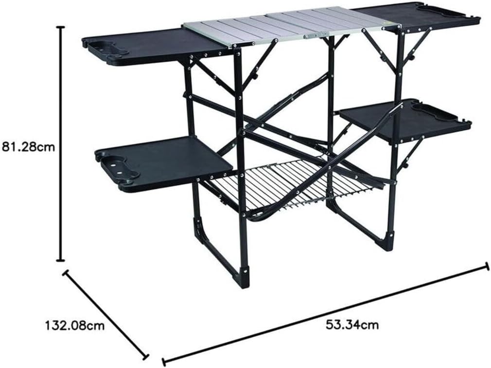 طاولة مطبخ محمولة قابلة للطي م - مراجعة Camping Cooking Table With Storage وسعره