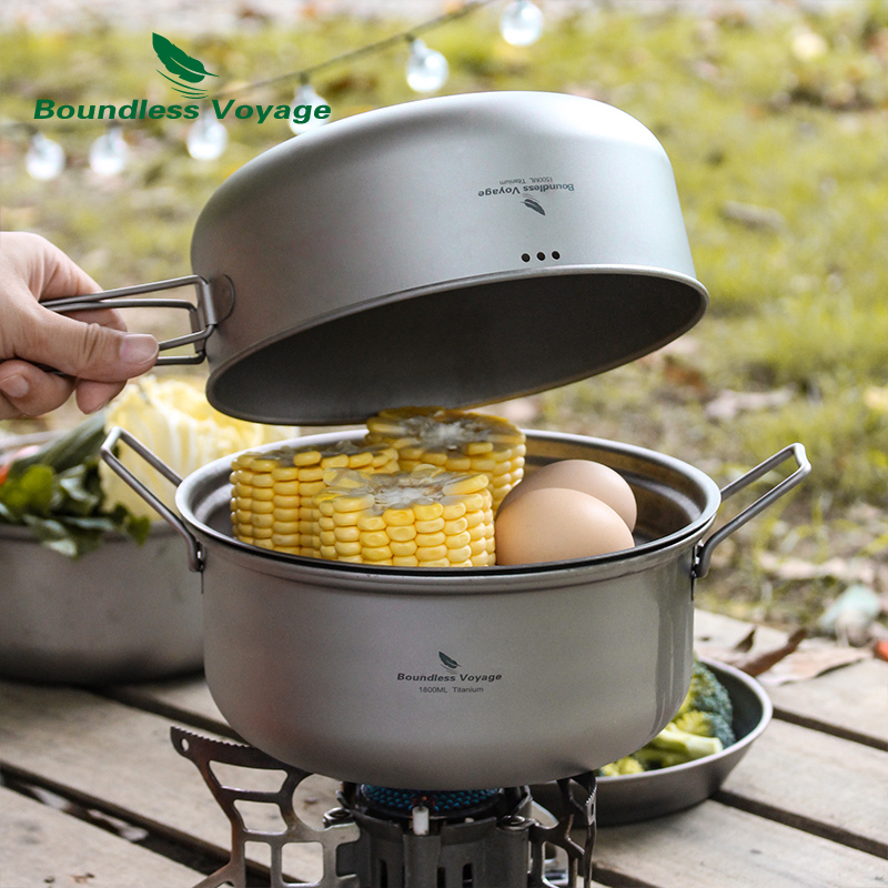 رحلة لا حدود لها التيتانيوم با - مراجعة Camping Cooking Rice وسعره