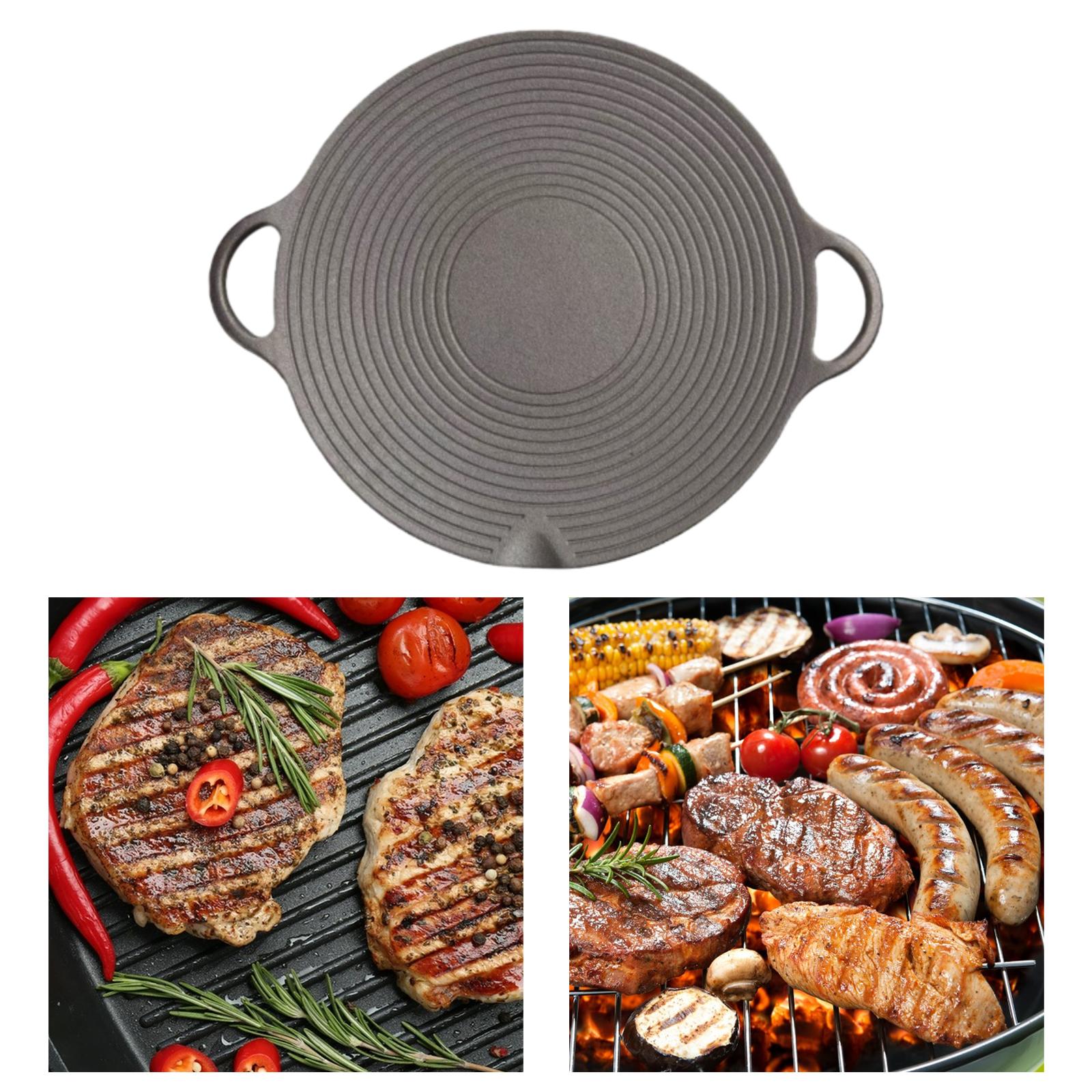 مقلاة شواء دائرية من الحديد ال - مراجعة Camping Cooking Without Gas وسعره