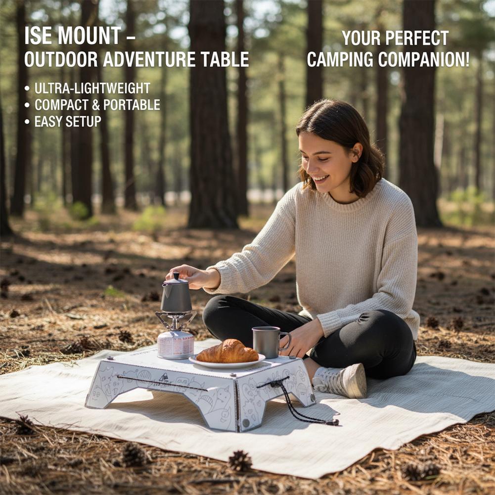 طاولة تخييم محمولة متعددة الطي - مراجعة Camping Cooking Table With Storage وسعره