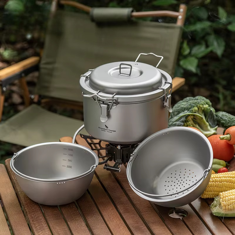 قدر طهي للتخييم في الهواء الطل - مراجعة Camping Cooking Rice وسعره