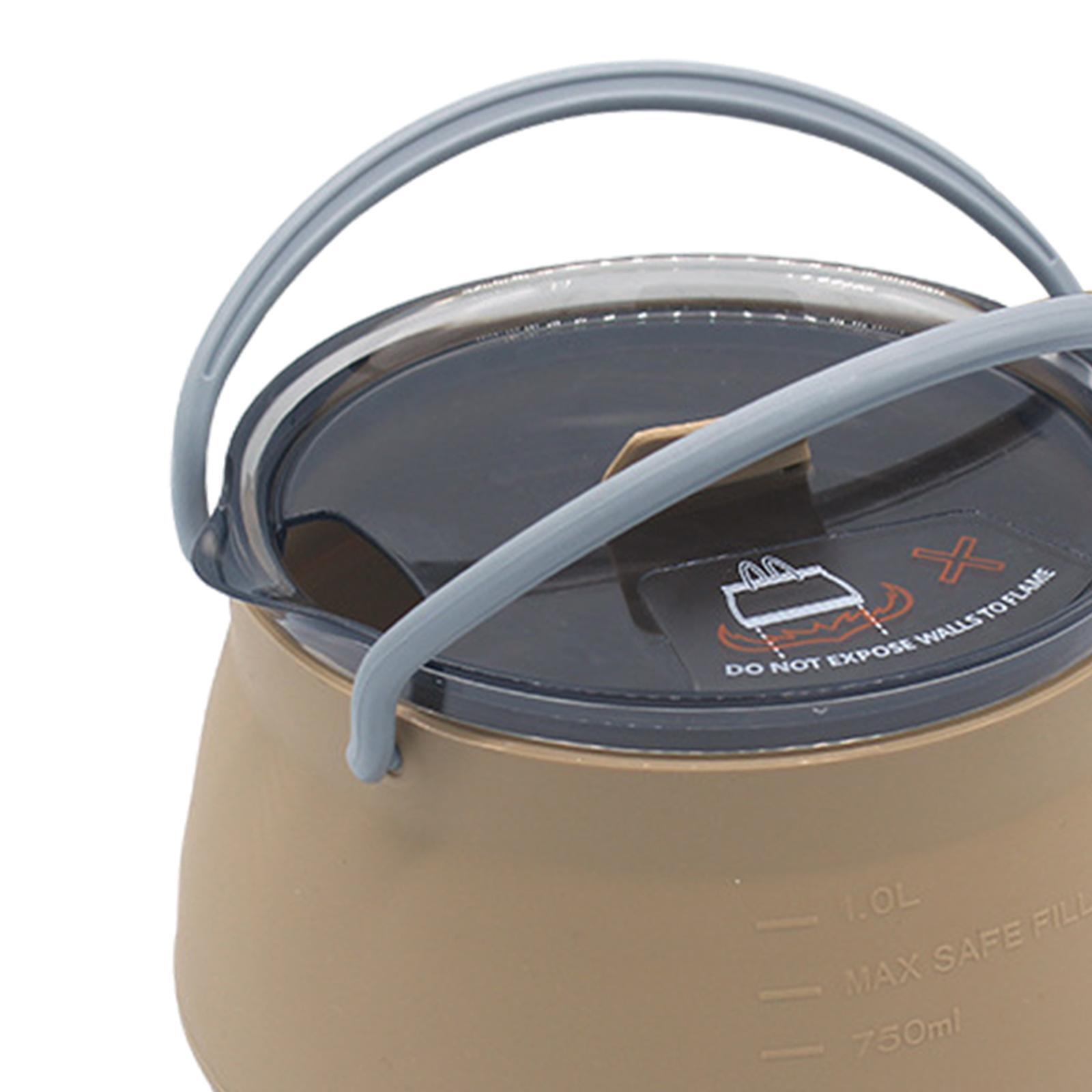 وعاء طهي سيليكون قابل للطي للت - مراجعة Camping Cooking Kettle وسعره