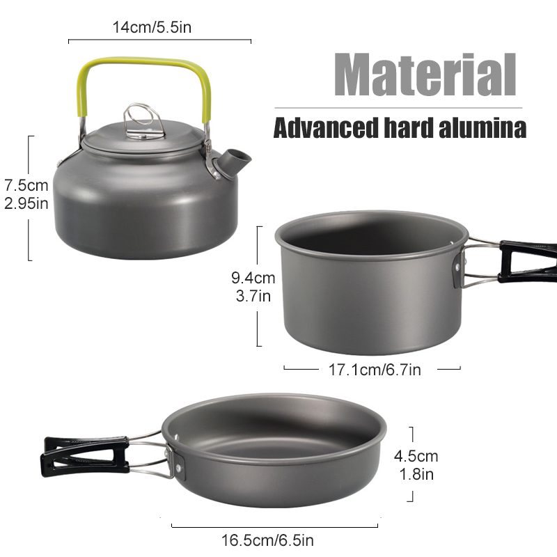 WESTTUNE التخييم طقم حلل استان - مراجعة Camping Cooking Rice وسعره