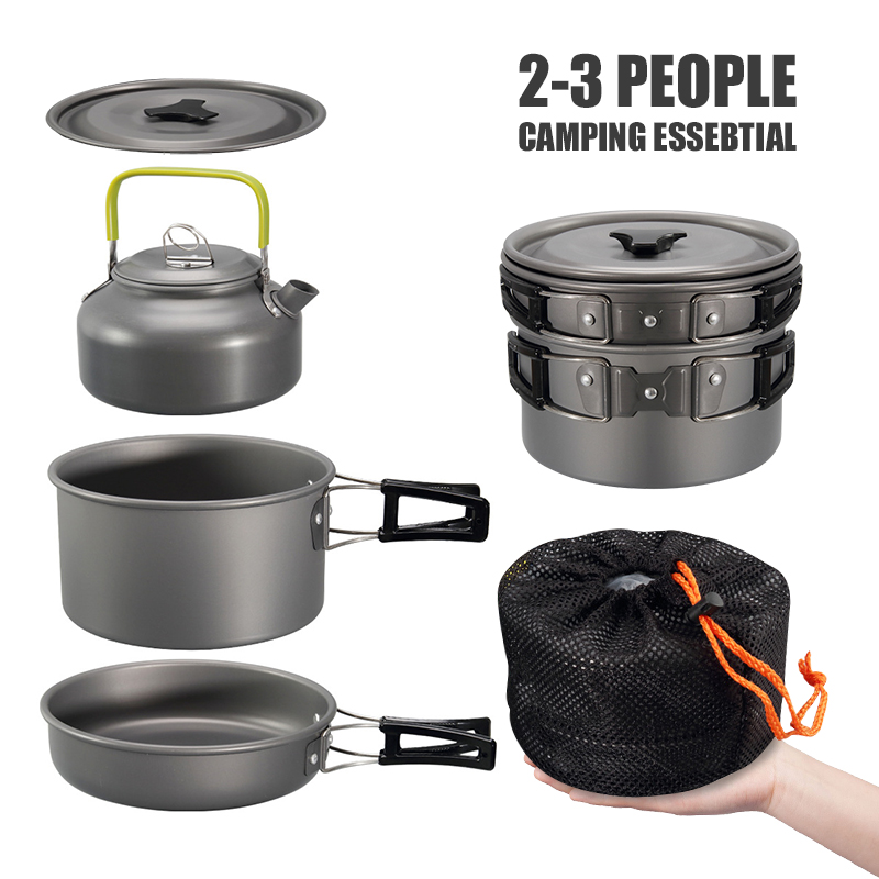 WESTTUNE التخييم طقم حلل استان - مراجعة Camping Cooking Rice وسعره