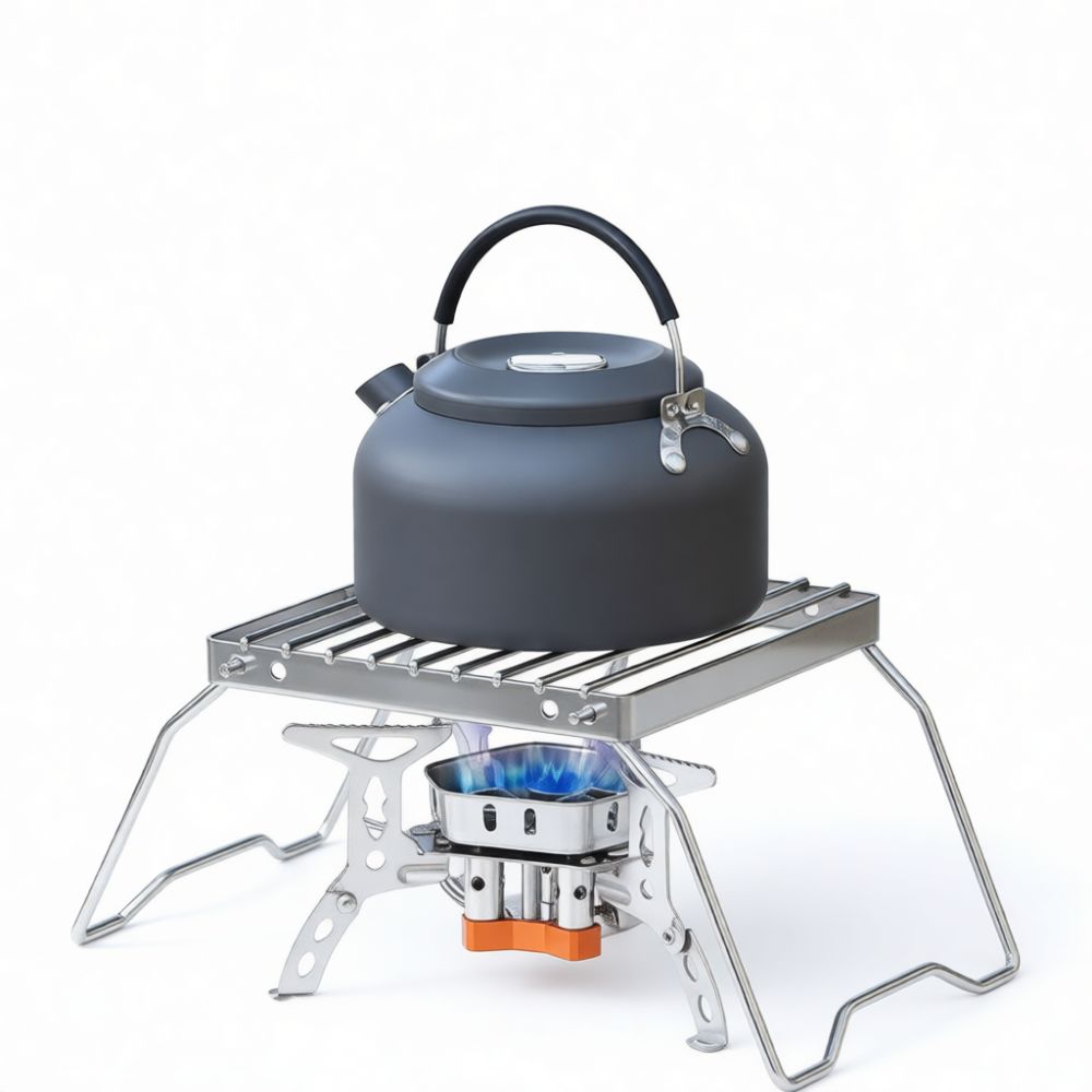 شواية قابلة للطي من الفولاذ ال - مراجعة Camping Cooking Kettle وسعره