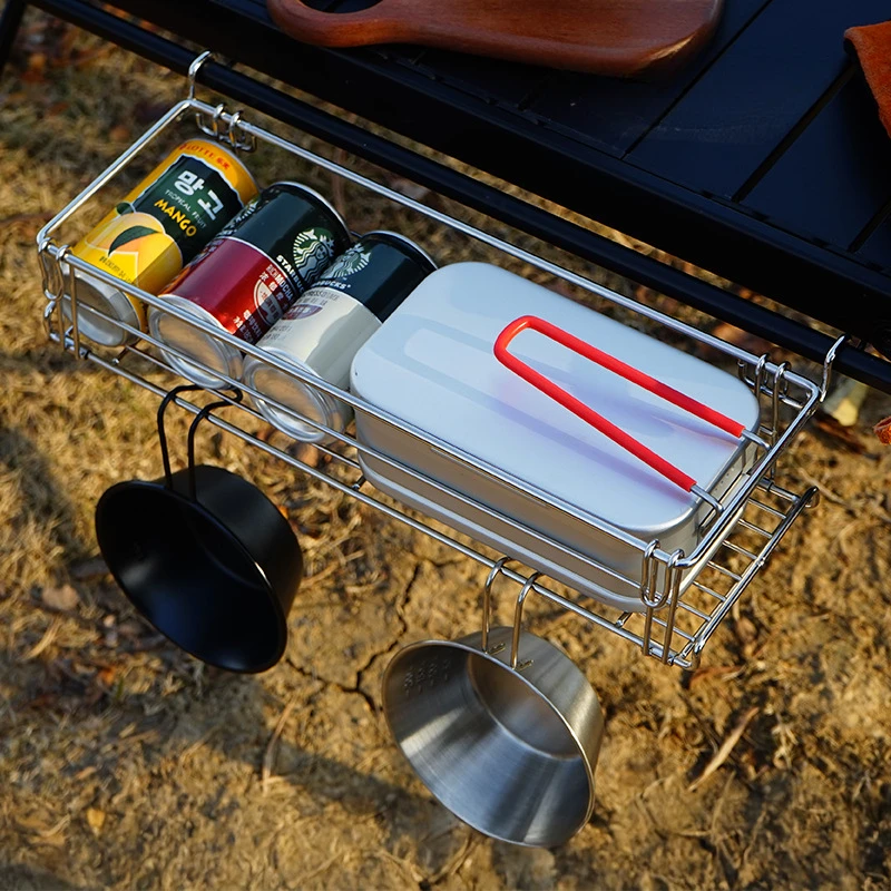 رف تخزين جانبي من الألومنيوم ل - مراجعة Camping Cooking Table With Storage وسعره