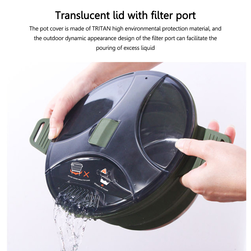 2.5L Silicone Folding Kettle C - مراجعة Camping Cooking Kettle وسعره