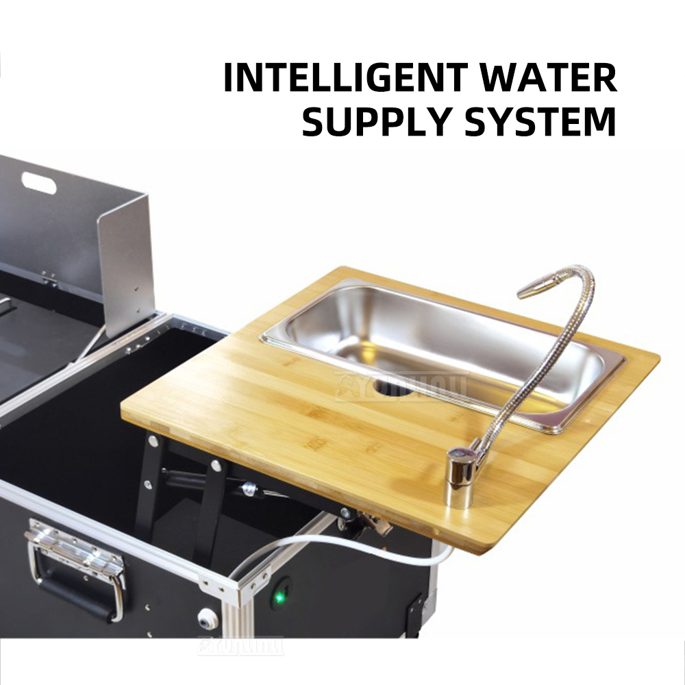 مطبخ متنقل خارجي، صندوق طهي، ص - مراجعة Camping Cooking Table With Storage وسعره