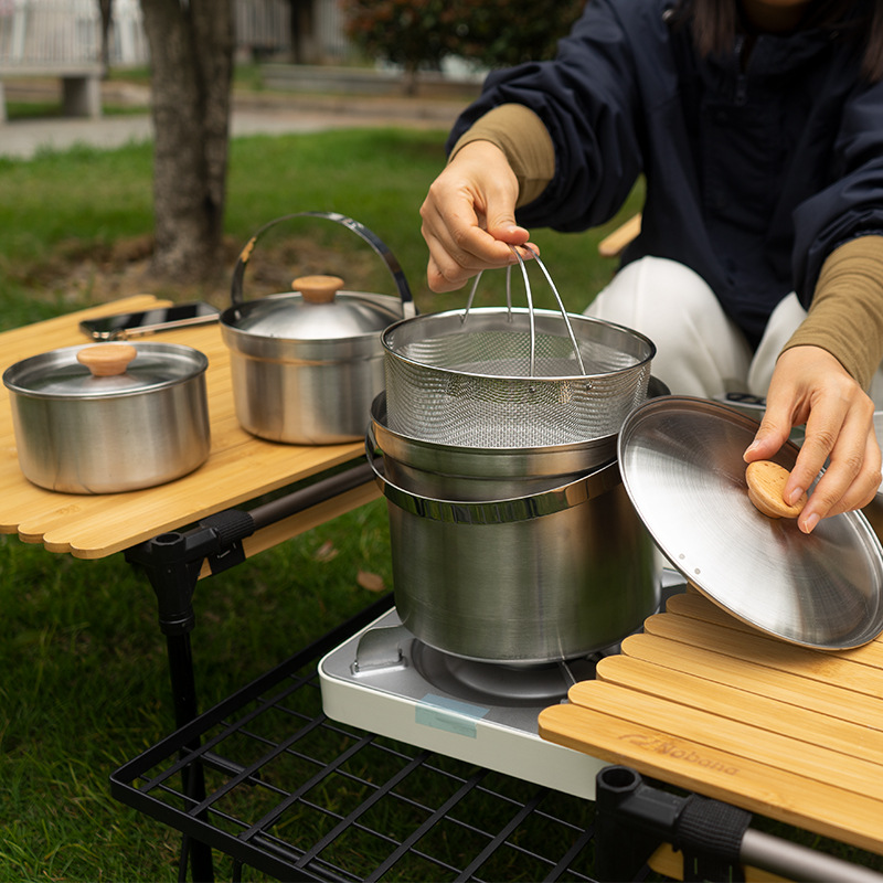 NOBANA أحدث في الهواء الطلق أو - مراجعة Camping Cooking Utensil Set وسعره
