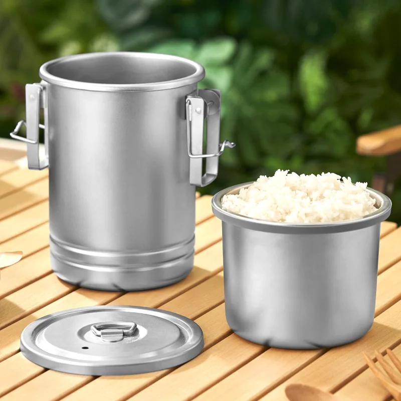 قدر طهي فولاذي للتخييم، قدر أر - مراجعة Camping Cooking Rice وسعره