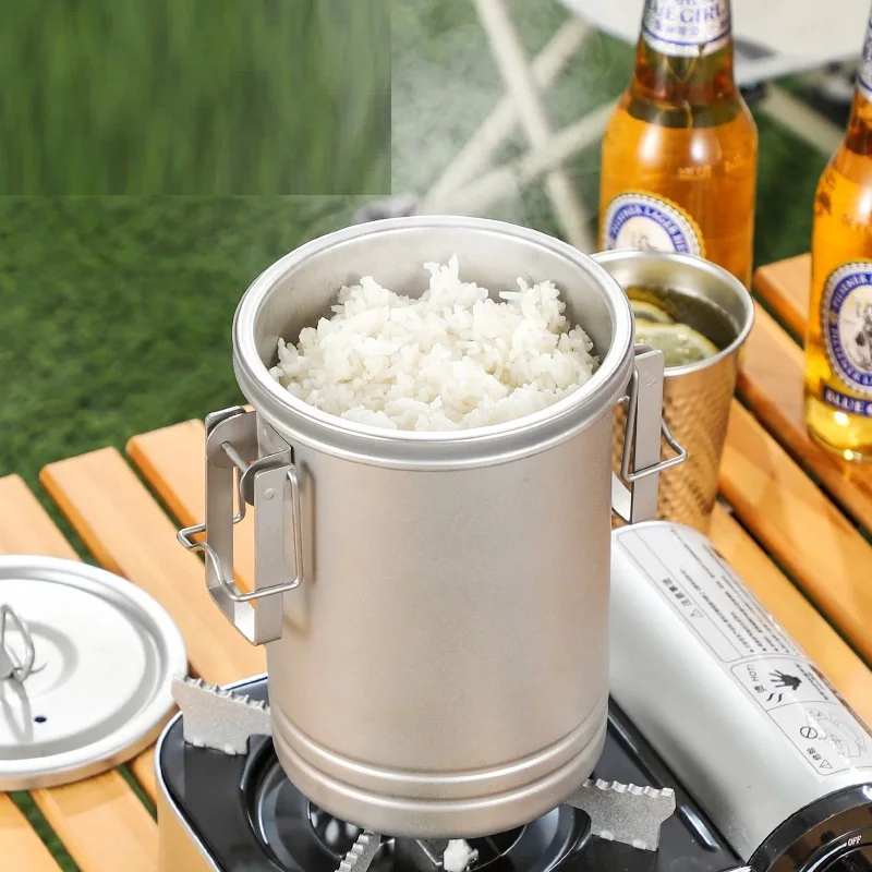 قدر طهي فولاذي للتخييم، قدر أر - مراجعة Camping Cooking Rice وسعره