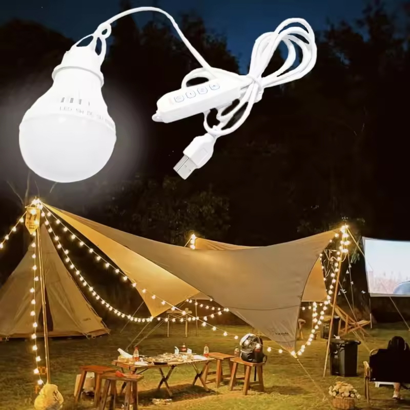 5 واط Led مخيم ضوء Usb لمبة ال - مراجعة Camping Cooking Tent وسعره