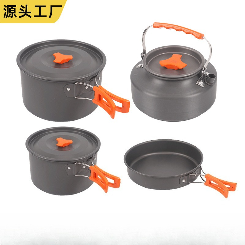 طقم أواني طهي محمول للاستخدام  - مراجعة Camping Cooking Kettle وسعره