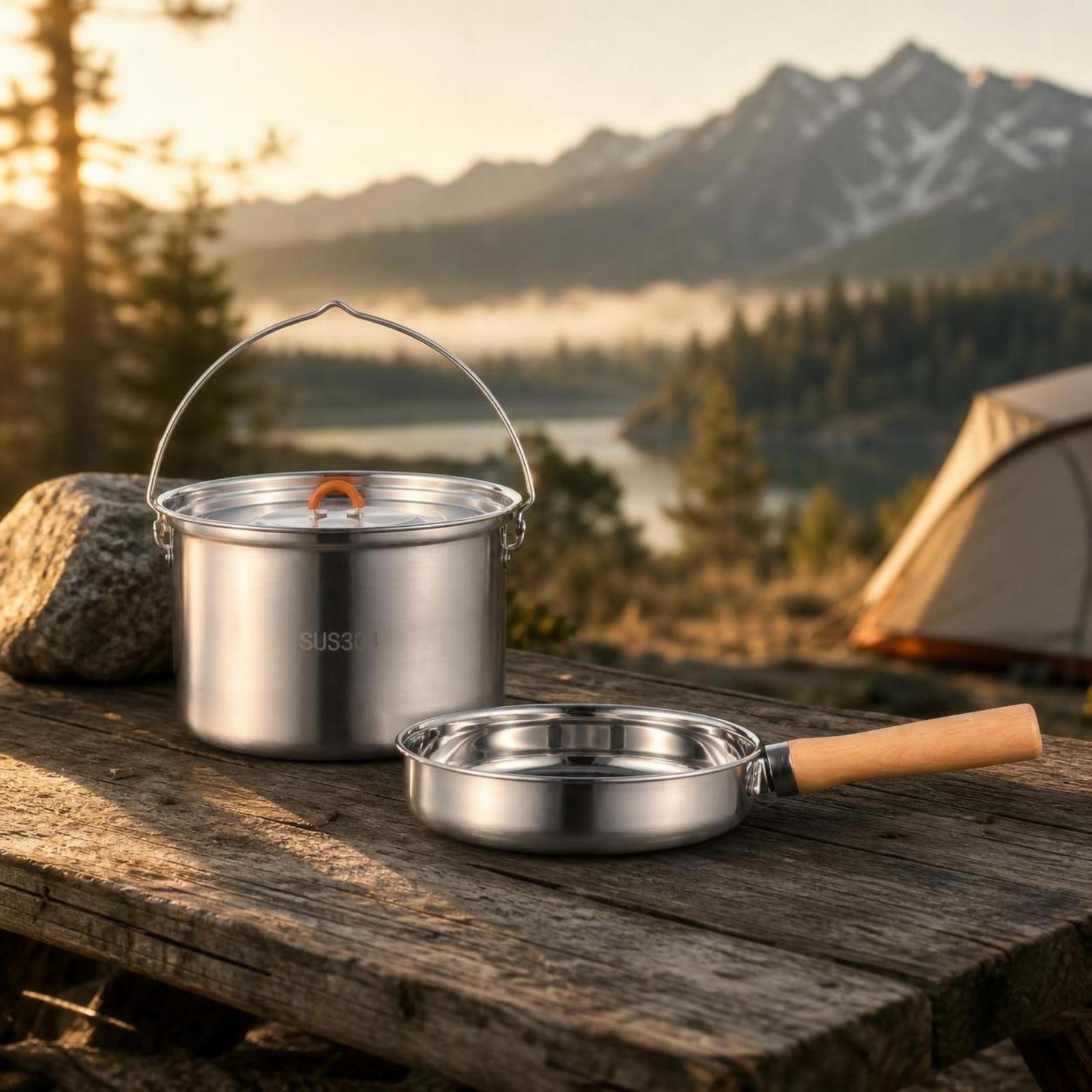 قدر طهي خارجي من الفولاذ المقا - مراجعة Camping Cooking Kettle وسعره