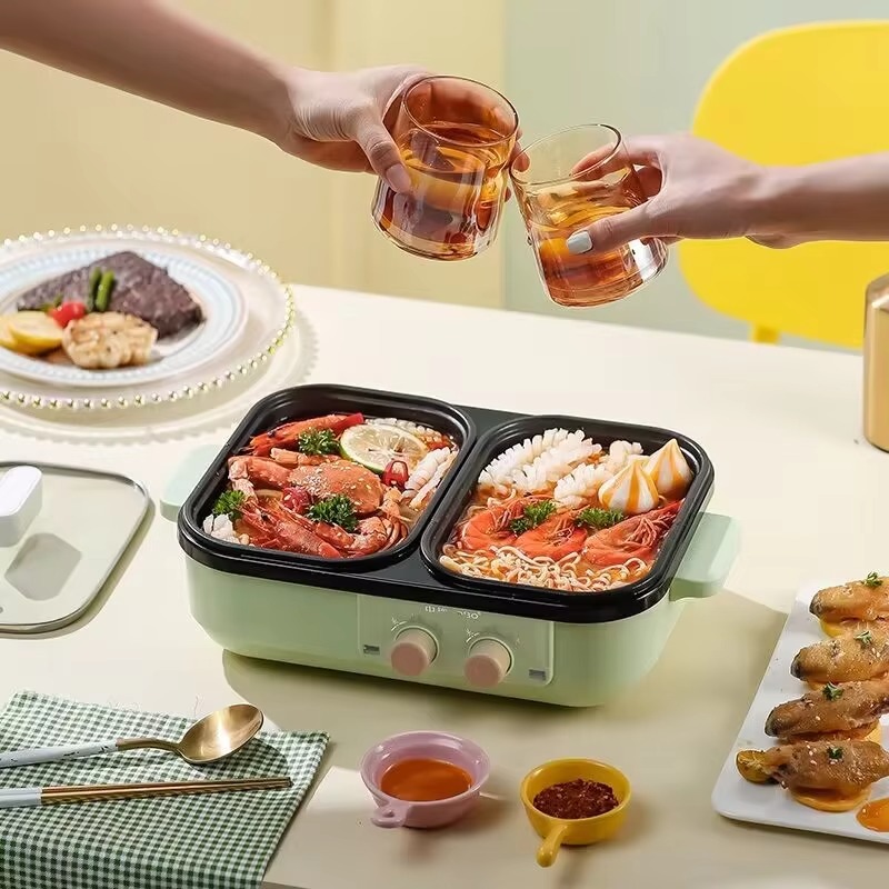 وعاء شواء غير لاصق متعدد الوظا - مراجعة Camping Cooking Electric وسعره