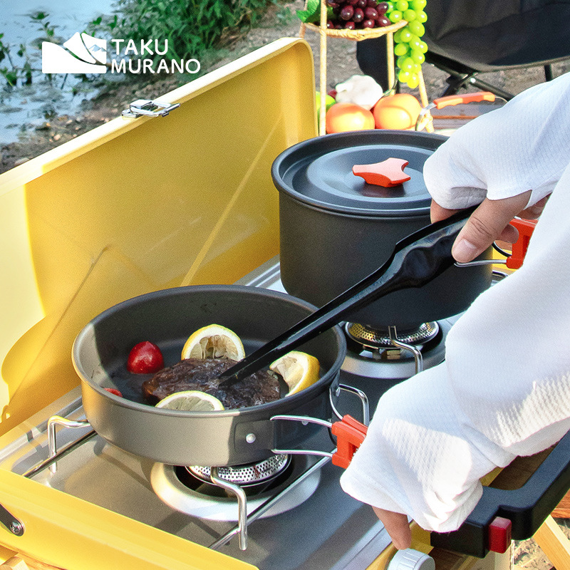 مجموعة أدوات طهي للتخييم، أوان - مراجعة Camping Cooking Rice وسعره