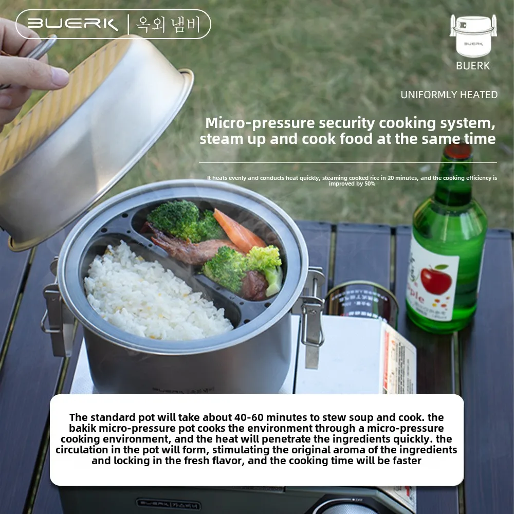 وعاء تبخير وقلي متعدد الوظائف  - مراجعة Camping Cooking Rice وسعره
