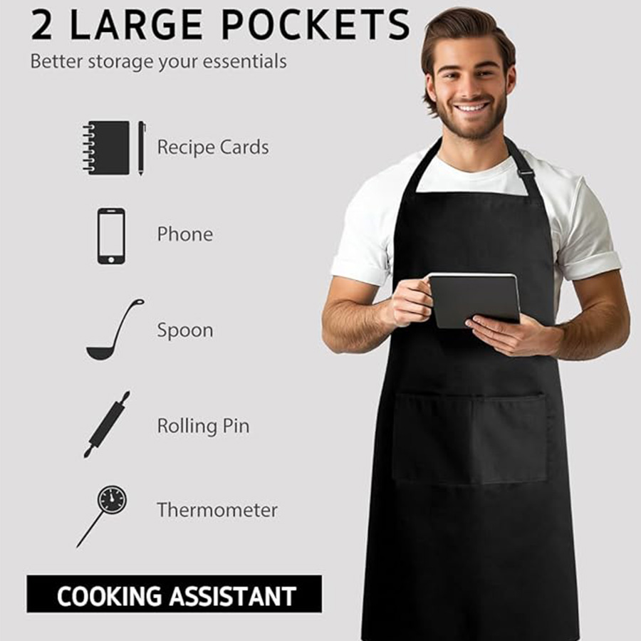 طقم من قطعتين؛ مريلة بسيطة بلو - مراجعة Camping Cooking Apron وسعره