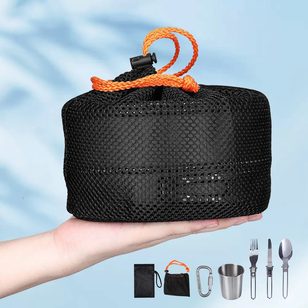 طقم أدوات طهي للتخييم، غلاية و - مراجعة Camping Cooking Utensil Set وسعره