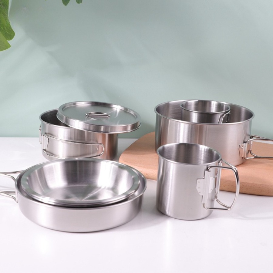 مجموعة أدوات طهي محمولة للتخيي - مراجعة Camping Cooking Kettle وسعره