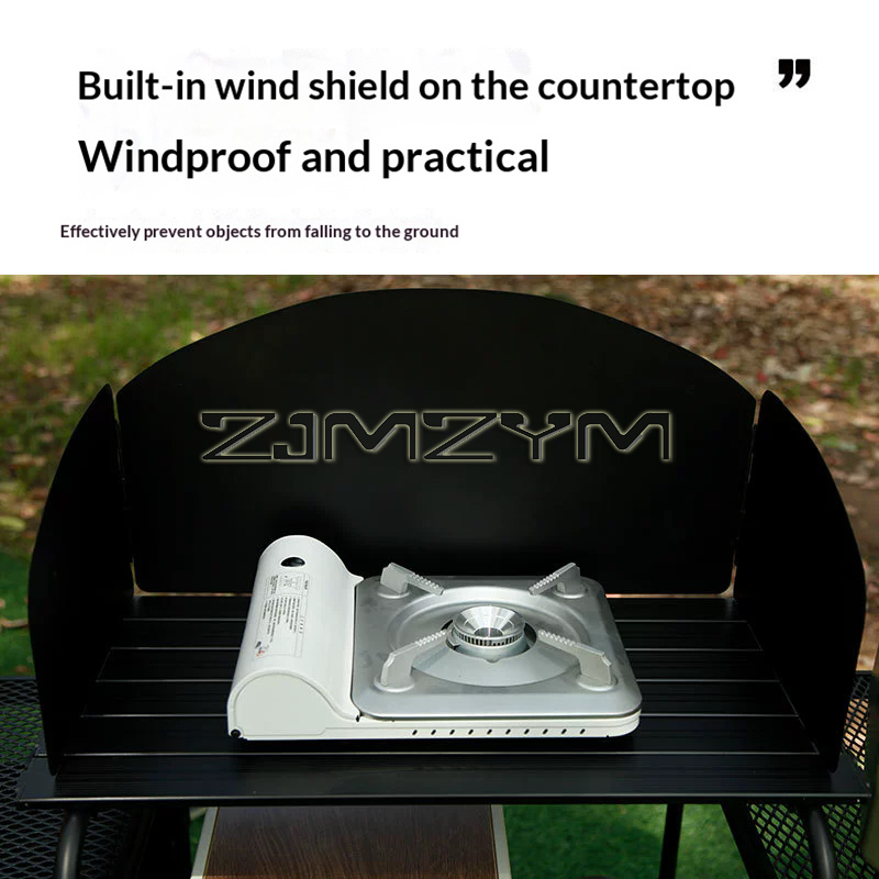 طاولة تخييم قابلة للطي للاستخد - مراجعة Camping Cooking Table With Storage وسعره