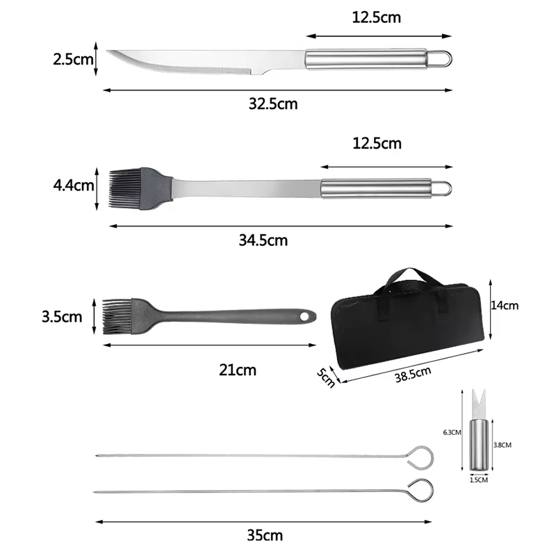 مجموعة أدوات الشواء من الفولاذ - مراجعة Camping Cooking Utensil Set وسعره