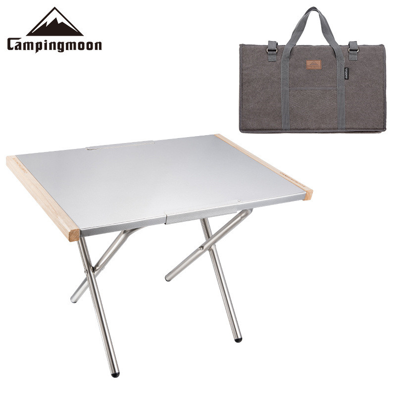 طاولة محمولة من الفولاذ المقاو - مراجعة Camping Cooking Table With Storage وسعره