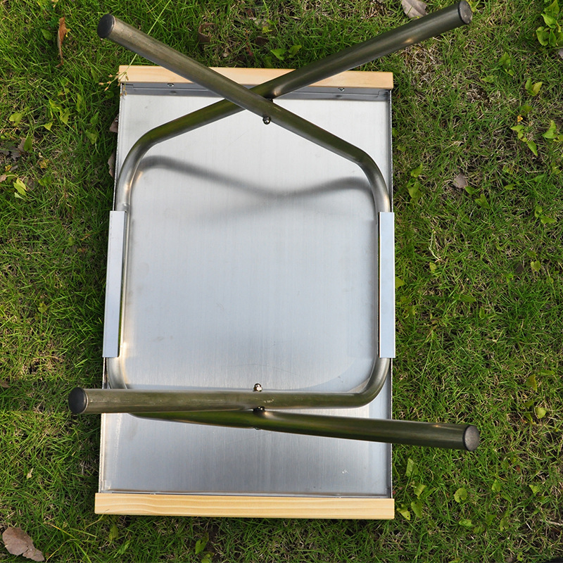 طاولة محمولة من الفولاذ المقاو - مراجعة Camping Cooking Table With Storage وسعره