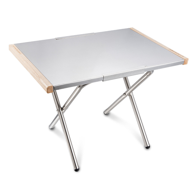 طاولة محمولة من الفولاذ المقاو - مراجعة Camping Cooking Table With Storage وسعره