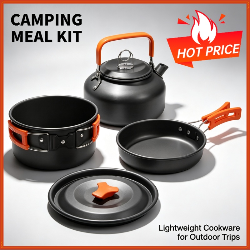 مجموعة أدوات الطهي للتخييم، أد - مراجعة Camping Cooking Utensil Set وسعره
