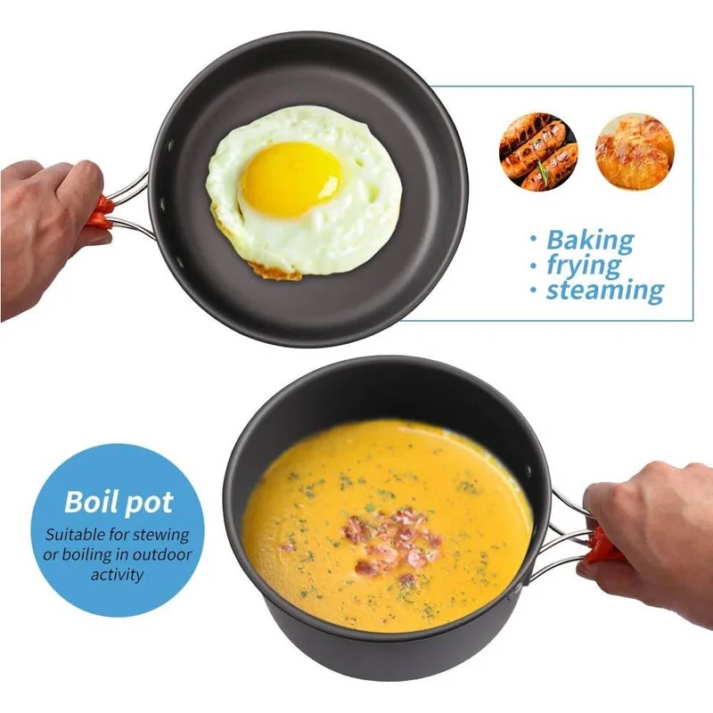 مجموعة أدوات الطهي للتخييم، أد - مراجعة Camping Cooking Utensil Set وسعره